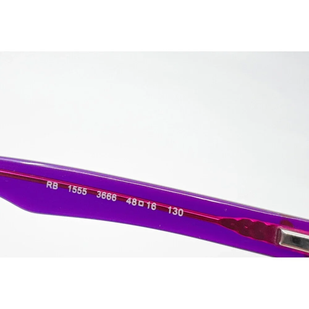 Ray-Ban Eyeglasses Kids Purple Pink RB 1555 3666 48-16-130